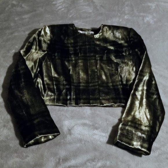 Carlisle Jackets & Blazers - Gorgeous Carlisle Velvet Plaid Blazer